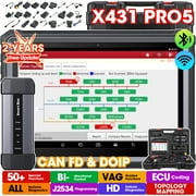 LAUNCH X431 PRO5 Elite Car Diagnostic Scan Tool J2534 Reprogramming,ECU Online Coding, 50+ Services