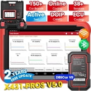 OBD2 Scanner LAUNCH X431 PROS V 5.0 Bidirectional Scan Tool with Newly Released DBSCar VII Connector,ECU Online Coding,CANFD,FCA AutoAuth,VAG Guide,38+ Reset for All Cars