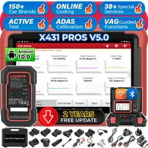 LAUNCH X431 PROS V+ 5.0 Elite Car Diagnostic Scan Tool with DBSCar VII, All Systems Scan ECU Online Coding, 37+ Services, CANFD,Key IMMO,2 Year Free Update