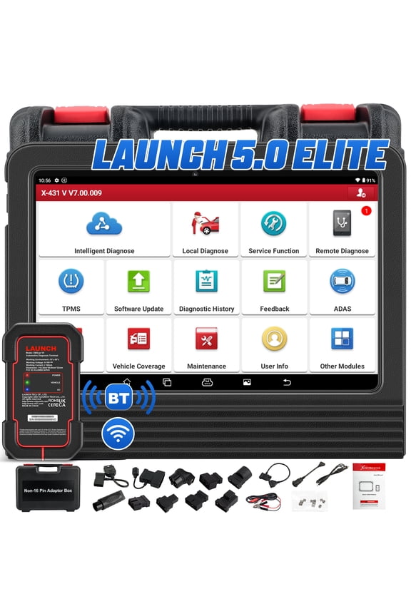 X431 Pro V 5.0 2024 New Bidirectional Car Scan Tool with CANFD/DOIP,FCA AutoAuth,Online Coding&37+Reset All Systems Diagnostic Scanner