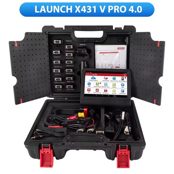 LAUNCH X431 V+ 4.0 24V Commercial Vehicle Heavy Duty Truck Car Diagnostic Scan Tool With Free MV108S&TPMS, 35+ Reset,All System Scanner,Free Update