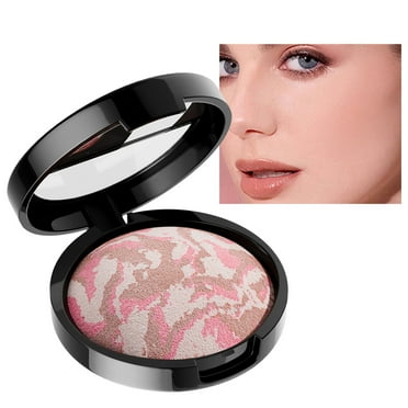 LAURA GELLER NEW YORK Baked Blush-n-Brighten Marbleized Blush for Cheeks - Ethereal Rose - Natural Finish - Buildable Color