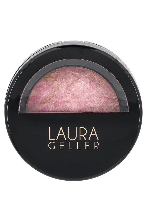 Baked Blush-n-Brighten Marbleized Blush for Cheeks - Pink Buttercream - Natural Finish - Buildable Color