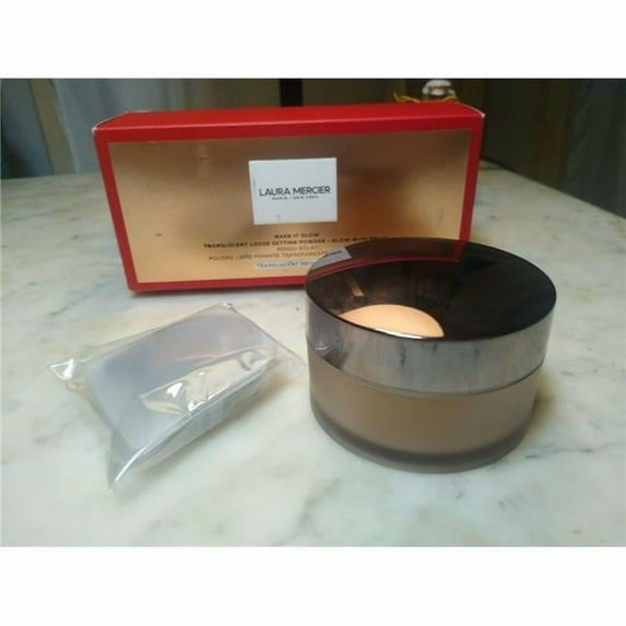 Laura Mercier LAUR13-Q Make to Glow Translucent Medium Deep Loose Powder & Brush Duet