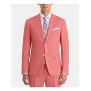 LAUREN RALPH LAUREN Mens Red Single Breasted, Ultraflex, Blazer 42L