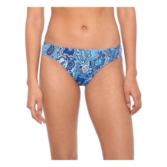LAUREN RALPH LAUREN Women's Blue Stretch Lined Full Coverage Hipster Swimsuit Bottom 8