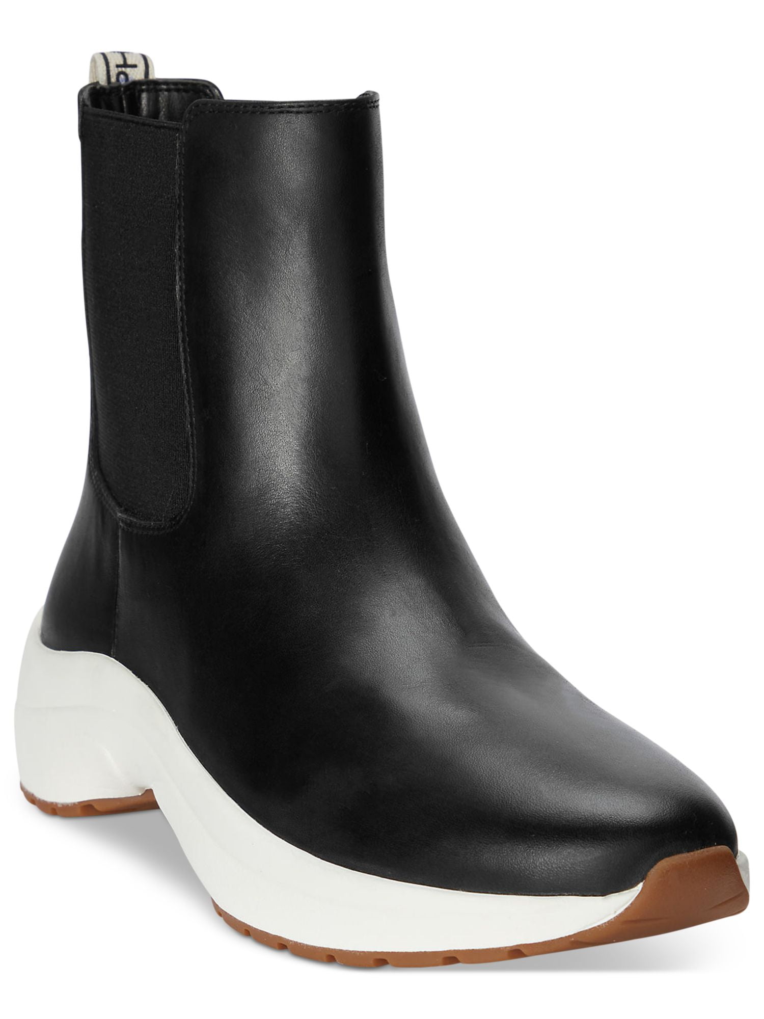 VANCE CO Womens Black Cushioned Goring Marshall Round Toe Block Heel Chelsea Boot W main image 1