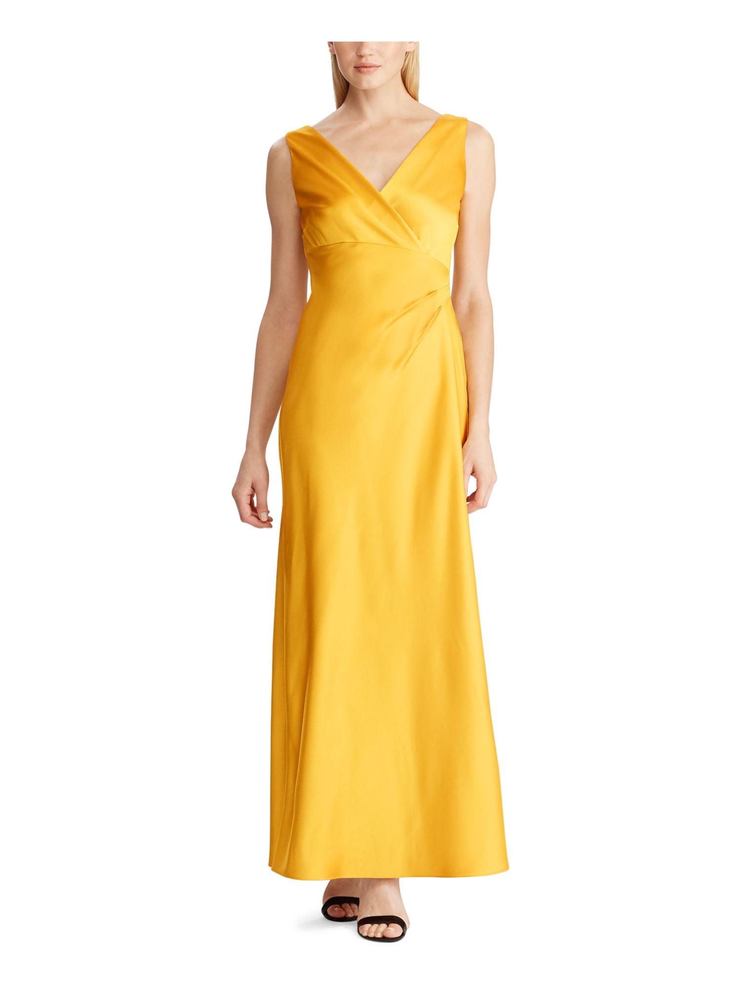 LAUREN RALPH LAUREN Womens Gold Sleeveless V Neck Maxi Evening Shift Dress 10 - Walmart.com LAUREN RALPH LAUREN Womens Gold Sleeveless V Neck Maxi Evening Shift Dress 10 - Walmart.com