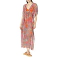 thumbnail image 1 of Lauren Ralph Lauren Womens Midi Cover-Up Caftan Amara Patchwork XL, 1 of 2