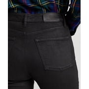 LAUREN Ralph Lauren Coated High-Rise Skinny Ankle Jeans Black Wash Womens