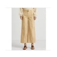 thumbnail image 1 of Lauren Ralph Lauren Micro-Sanded Twill Belted Wide-Leg Pants Pale Parchment 14, 1 of 3