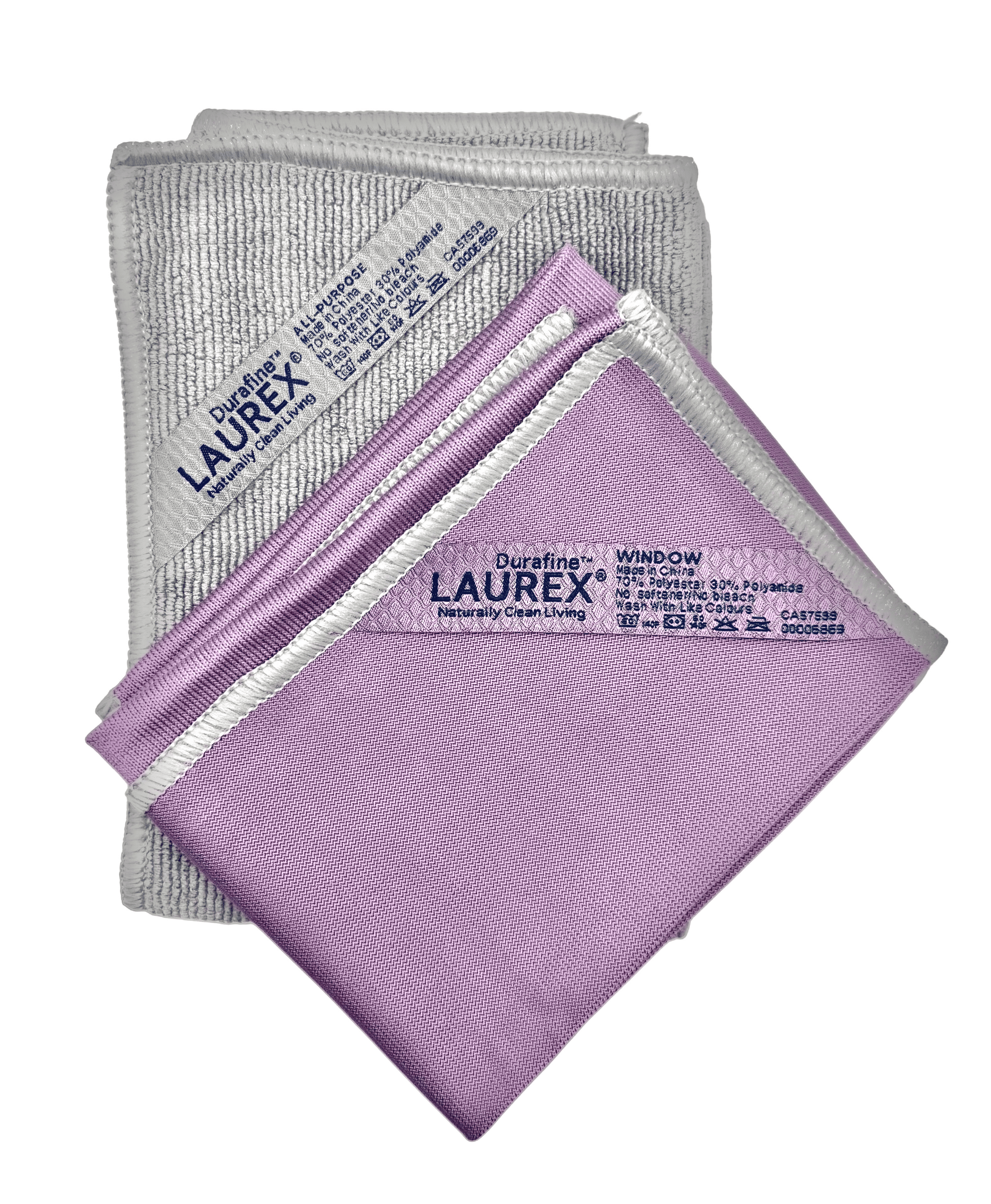 LAUREX 2-Pack Window Cleaning Cloth – Streak-Free Glass & Mirror ...