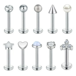 2pcs 14G Plug-in Nipple Ring Claw White Crystal Nipple Piercings – ZS Body  Jewelry