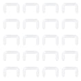 thumbnail image 1 of LAURITAMI 14G 20Pcs Clear Septum Nose Rings Retainers Flexible Acrylic U-Shaped Piercing Hider Body Jewelry, 1 of 2