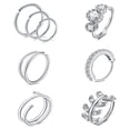 thumbnail image 1 of LAURITAMI 20G 8Pcs Silver Stainless Steel Nose Rings Hoop Body Piercings Jewelry For Women Men, 1 of 4