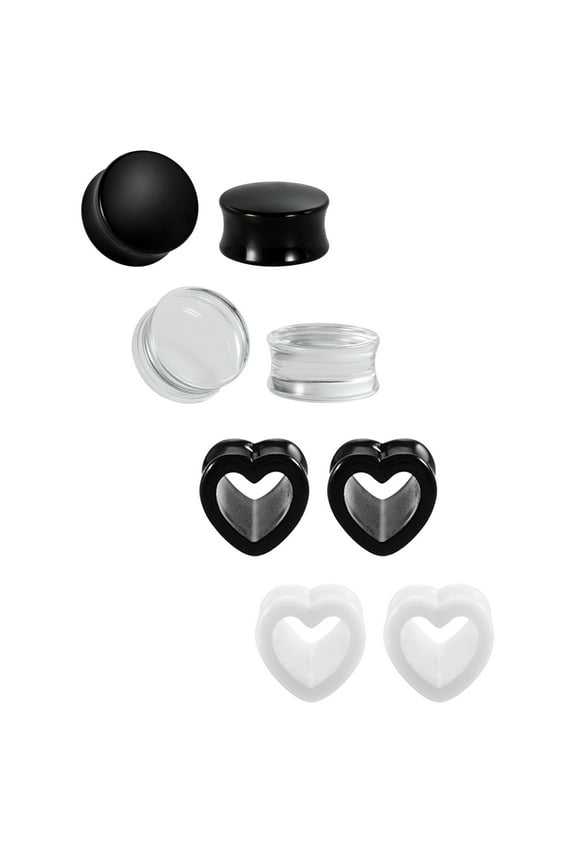 I Heart Ear Gauges Plugs Tunnels Stretching Expander Kit Body Piercing Jewelry