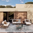 thumbnail image 1 of LAUSAINT HOME 10 Pieces Patio Conversation Set, Outdoor Luxury Series Seating Furniture Group with Plush Beige Cushions, 1 of 10