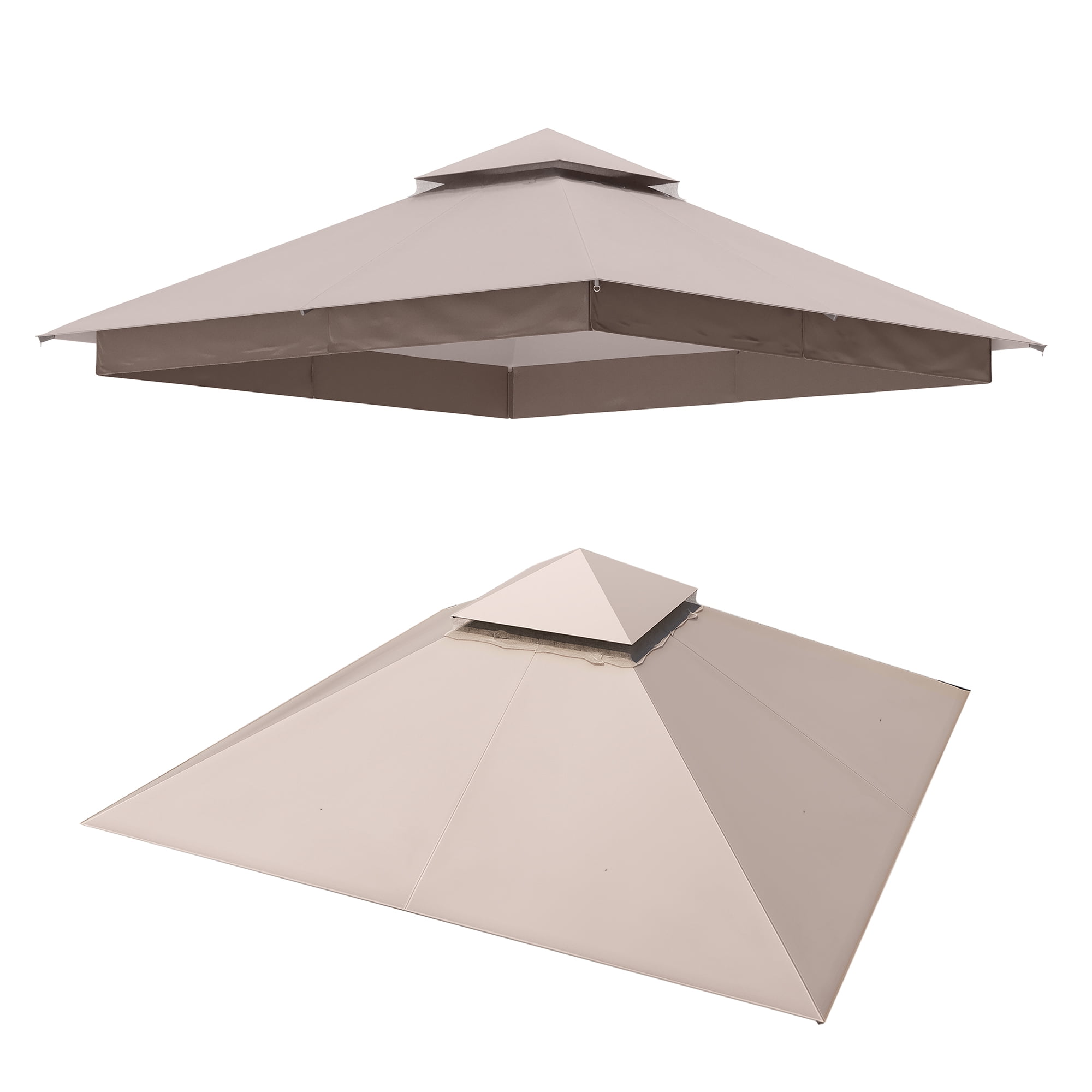 LAUSAINT HOME 12'x12' Gazebo Replacement Canopy Top, Removable Vented