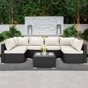 LAUSAINT HOME 7 Pieces Patio Conversation Set
