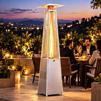 LAUSAINT HOME 87'' Tall Pyramid Patio Heater with Wheels