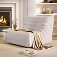 thumbnail image 1 of LAUSAINT HOME Bean Bag Chair with High Back, Giant Lazy Floor Sofa with Fireside Faux Fur and Memory Foam, Light Gray, 1 of 8