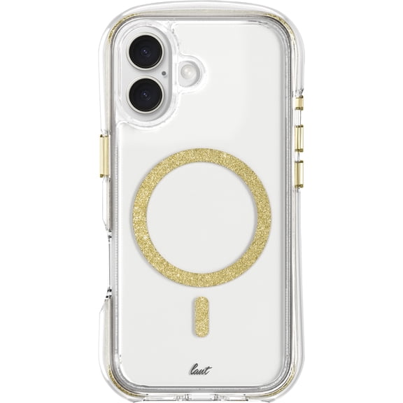 LAUT Aero Sparkle for iPhone 16 Plus - Crystal Gold