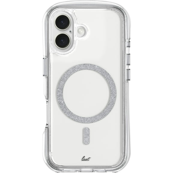 LAUT Aero Sparkle for iPhone 16 Plus - Crystal Silver