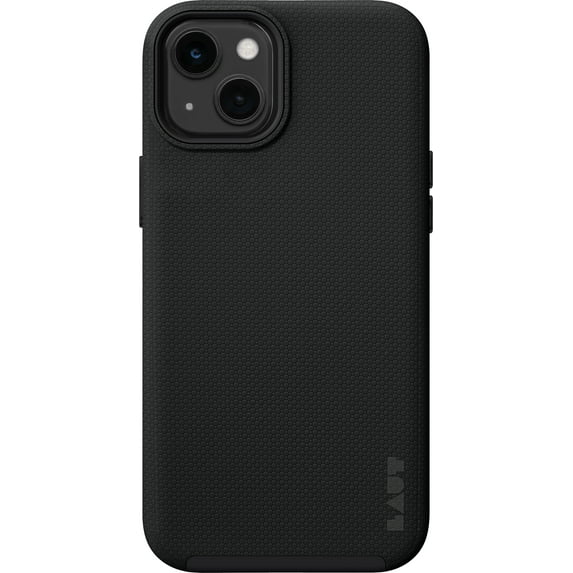 LAUT Anti-Fingerprint Cell Phone Case for Apple iPhone 14, Black