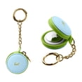 thumbnail image 1 of LAUT Macaron Airtag Case | Bright Pastel Case with Secure Zippered Encloser and Included Carabiner | Baby Blue and Green, 1 of 1