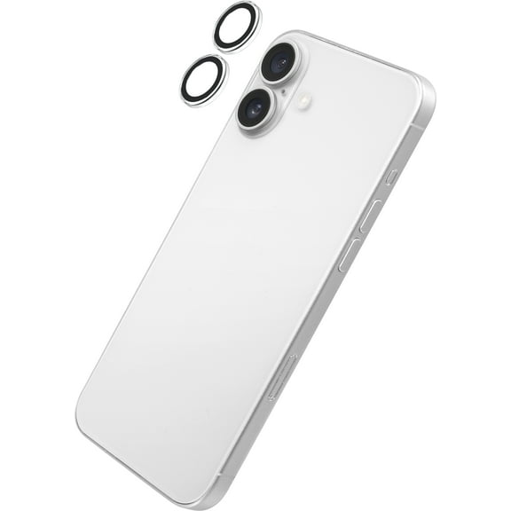 LAUT PRIME GLASS Camera Ring Protector for iPhone 16 / 16 Plus - Clear
