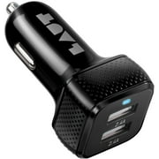 LAUT Power Dash 4.8 Amp Dual USB Car Charger for Smartphones & Tablets | Black