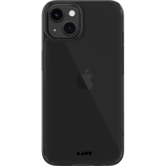 LAUT iPhone 14 Plus and iPhone 14 Pro Max 6.7" Phone Case | 10 ft drop protection | Crystal Clear Casing | Tempered Glass Back | Black Crystal