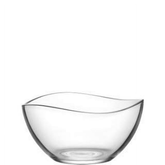 LAV 2.25 Ounce Mini Glass Bowls | Beautiful Wavy Design, Thick, Durable Glass, For Sauces, Condiments, Candy and More, Microwave and Dishwasher Safe, 6 Piece Set, 2.5” x 1.5”