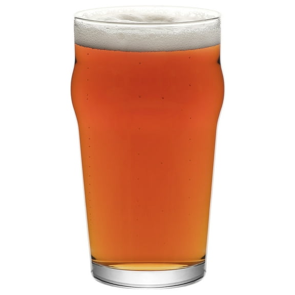 LAV Beer Glasses Set of 6 - Pint Glasses 19 oz - Stackable Beer Glass Set
