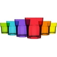 thumbnail image 1 of LAV Colored Drinking Glasses Set of 6 - Colored Glass Cups 10.25 Oz - Colorful Drinking Glasses - Multicolor Water Drinking Glass Set, 1 of 6