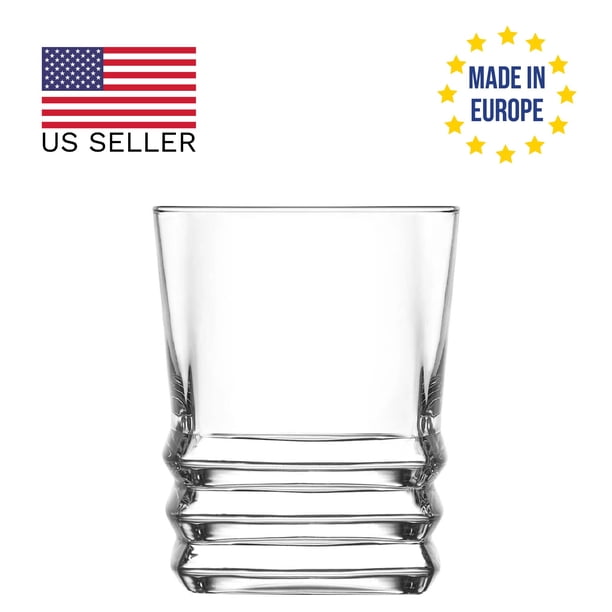 Lav Elegan Mini Glass Cups, 6 -Piece, 2.7 oz