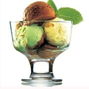 LAV Elegant Ice Cream Sundae Glass Bowl Set, Ice Cream Service Bowls, Clear Dessert Cup Set of 6, 9.75 oz.