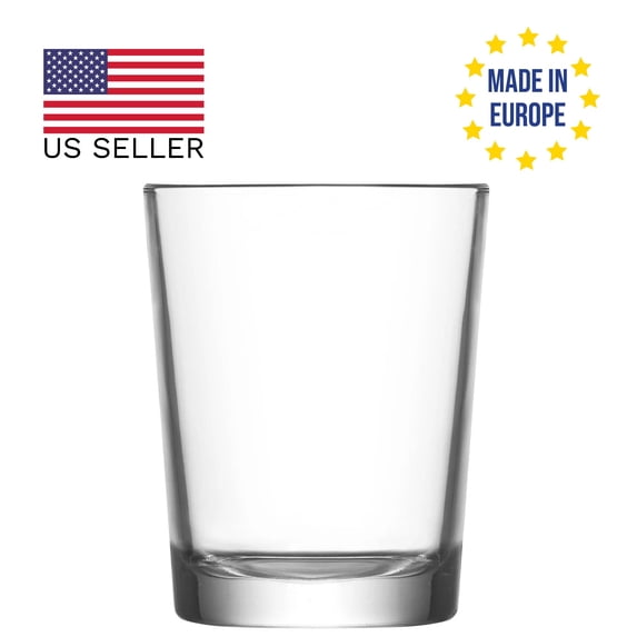 LAV Lara Water Glass Set, Drinking Glass Set, Drinkware Cups for Cold Beverages, 6 Pcs, 5.5 Oz (165 cc)