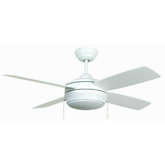 LAV44MWW4LK-LED Craftmade Lighting Laval - Ceiling Fan with Light Kit in Contemporary Style - 44 inches wide by 15.34 inches high