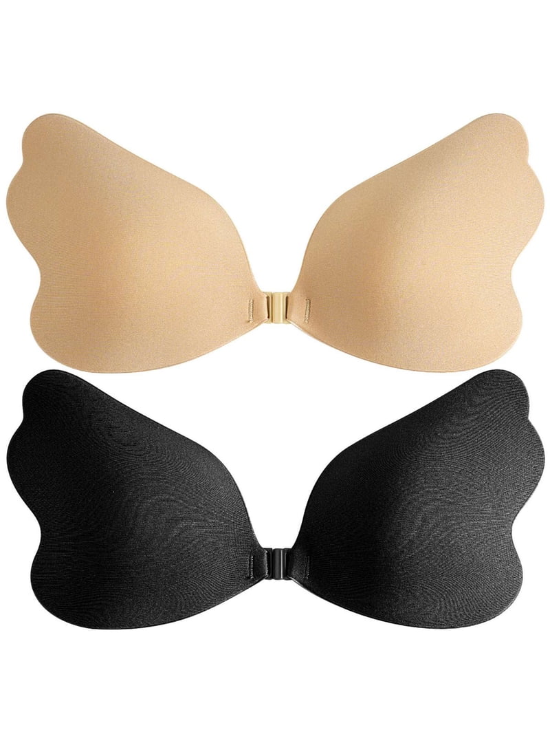 bra for backless dress walmart Open Back Bras For Backless Dress Strapless Bras For Women-Seamless Lightly  Lined Invisible Backless Bra-Underwire Plunge Multiway Low Cut Deep-V  Halter Bras Birthday Gifts Black,32