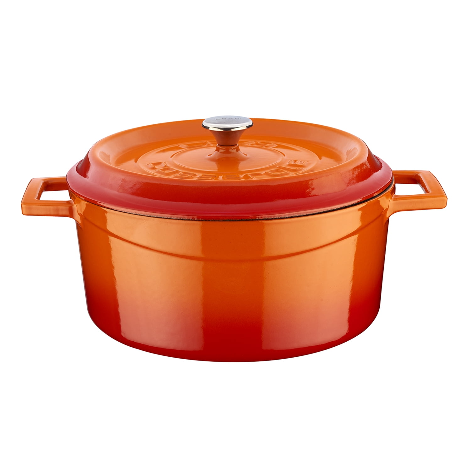 LAVA 7 Quarts Cast Iron Dutch Oven Multipurpose Stylish Round Shape