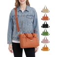 thumbnail image 1 of LAVA Crossbody Bag Shoulder Bags Multiple Pockets Handbags Bags for Women, Commuter Tote with Adjustable Strap for Daily Use (Orange), 1 of 9