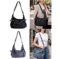 thumbnail image 1 of LAVA Crossbody Bags for Women Jean Purse Casual Denim Shoulder Bag Handbag (Blue), 1 of 9