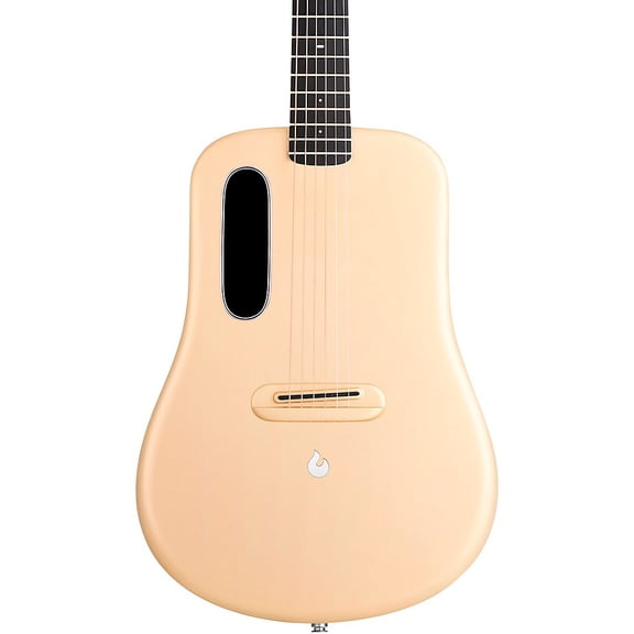 LAVA MUSIC ME 4 Carbon Fiber 36" Acoustic-Electric Guitar With Airflow Bag Soft Gold