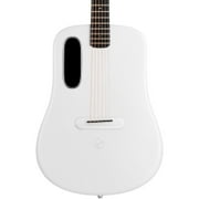 LAVA MUSIC LAVA ME 4 Carbon Fiber 38 Acoustic-Electric Guitar With Airflow Bag - White