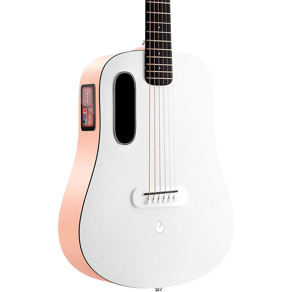 LAVA MUSIC LAVA ME play 36" Acoustic-Electric Guitar With Lite Bag - Light Peach-Frost White