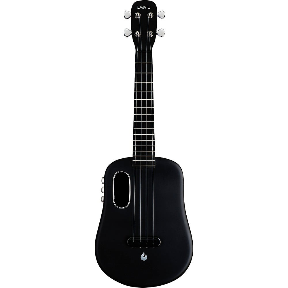 LAVA MUSIC LAVA U 23" FreeBoost Acoustic-Electric Ukulele With Space Bag Sparkle Black
