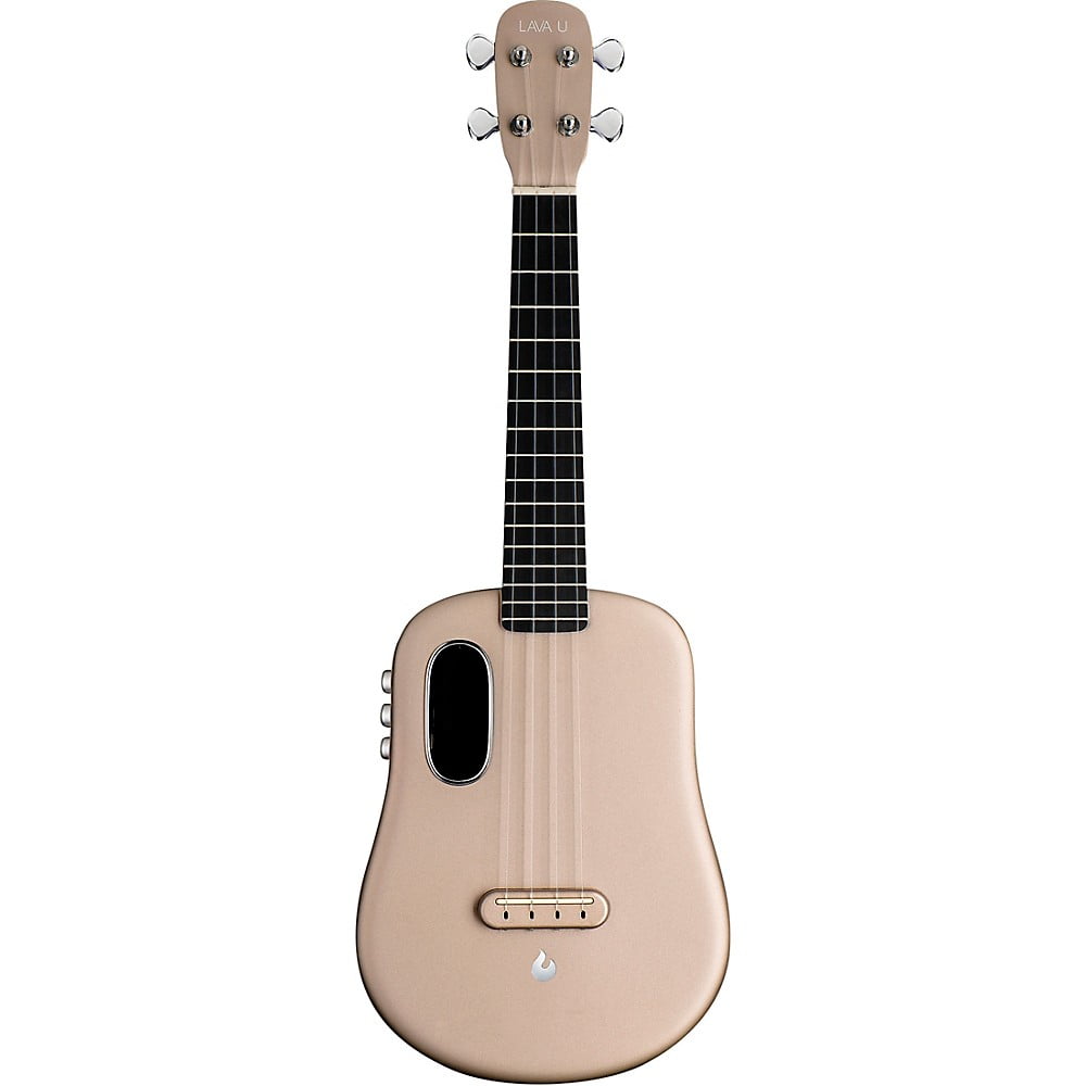 LAVA MUSIC LAVA U 23" FreeBoost Acoustic-Electric Ukulele With Space Bag Sparkle Gold