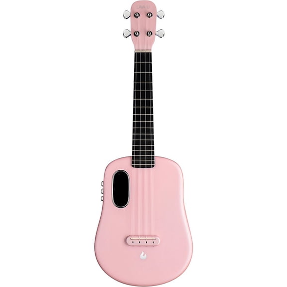 LAVA MUSIC LAVA U 23" FreeBoost Acoustic-Electric Ukulele With Space Bag Sparkle Pink