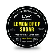 LAVA Premium Lemon Drop Sugar Portable Cocktail Glass Rimmer